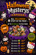 Halloween Lucky's Mysteries capsules